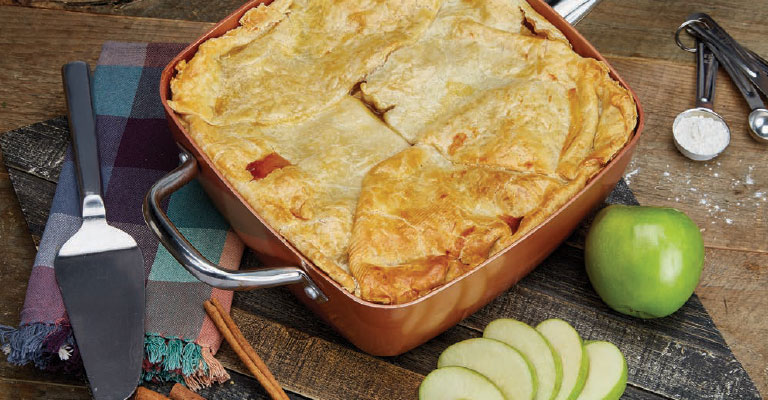 Apple Pie made with Copper Chef