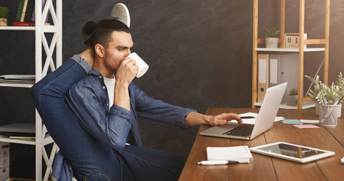 Exercising at Desk